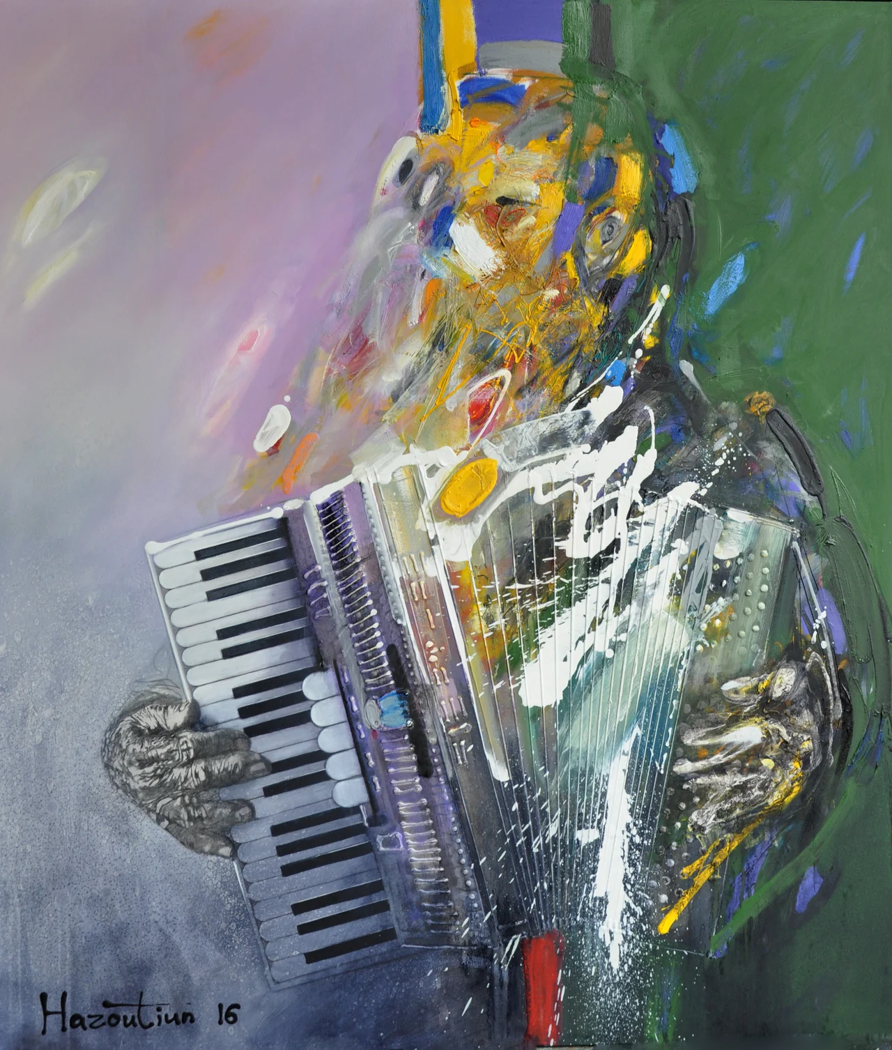 Harmonia Follium, oil on canvas