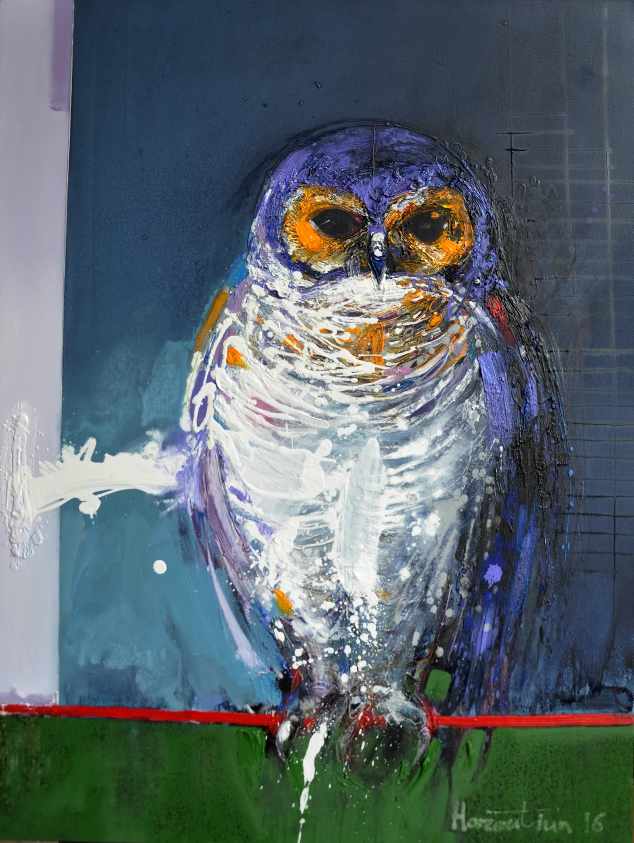 Noctua, oil on canvas