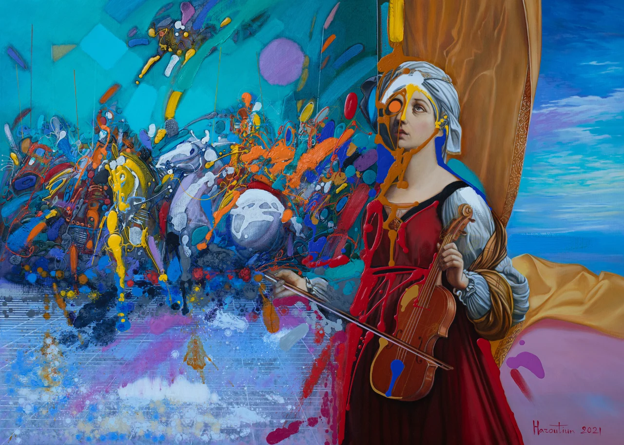 Musica Caelestis, oil on canvas