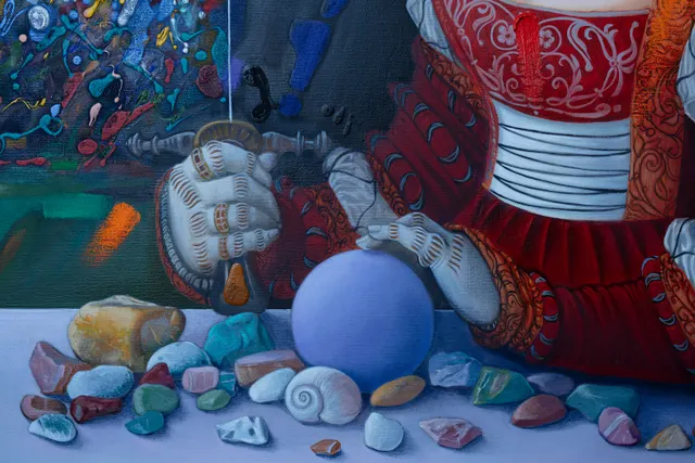 Domina cum Sphaera, detail 1