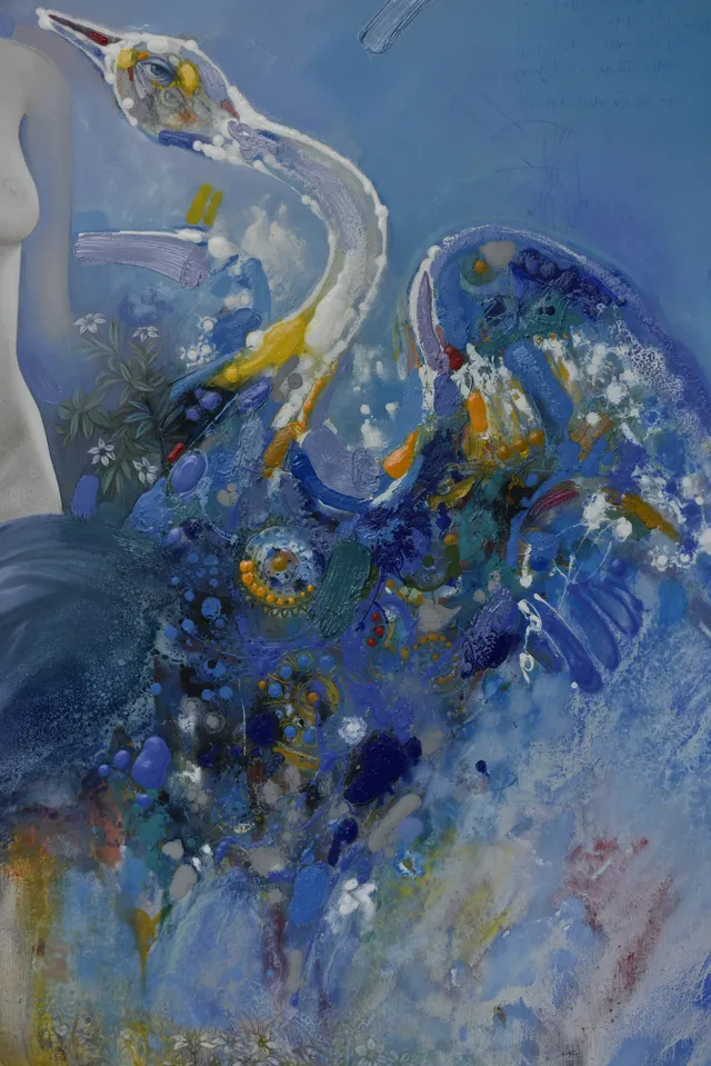 Leonardo #2, Leda, detail 3