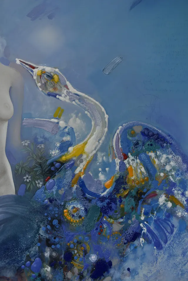 Leonardo #2, Leda, detail 5